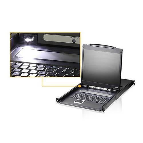 Aten CL1308NT 19 inch LCD KVM Trke Klavyeli KVm Switch Konsol