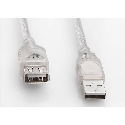 S-Link SL-AF2005 5 Mt USB 2.0 to USB 2.0 Erkek-Dii effaf USB 2.0 Uzatma Kablosu