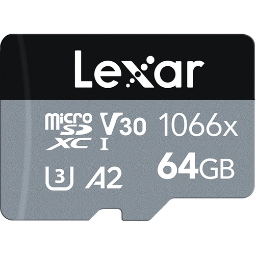 Lexar LMS1066064G-BNANG 64 GB 1066X SDXC 160-70Mb/s UHS-I C10 A2 V30 U3 microSD Kart