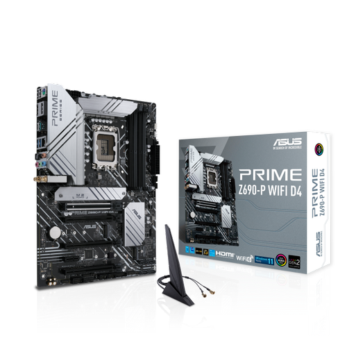 Asus PRIME Z690-P WIFI D4 Lga-1700 Z690 DDR4 5333(OC) M2 Wifi AURA RGB ATX Intel Anakart