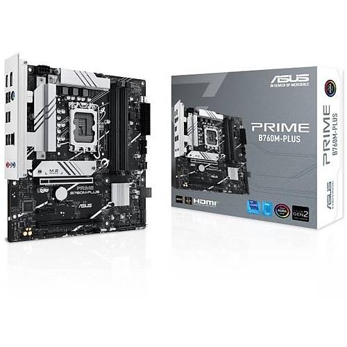 Asus PRIME B760M-PLUS Sc-1700 B760 DDR5 7200Rpm 2xM2 2.5Gbit AURA RGB mATX INTEL Anakart