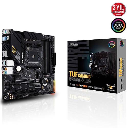 Asus TUF GAMING B550M-PLUS SC-AM4 B550 DDR4 4800(OC) M2 mATX Amd Anakart