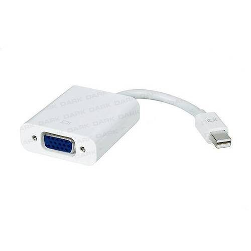 Dark DK-HD-AMDPXVGA mini DISPLAY PORT to VGA Aktif Erkek-Dii Dntrc Beyaz Adaptr
