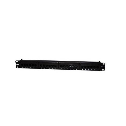 Beek BN-BP-624U 24 Port 1U Zrsz Utp CAT6 Tipi Siyah Patch Panel