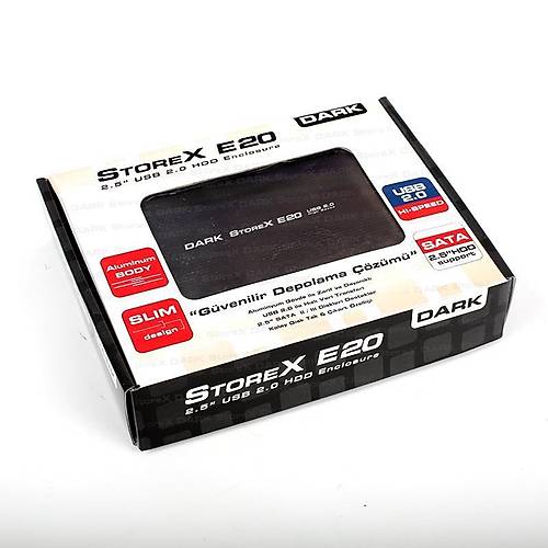 Dark DK-AC-DSE20 StoreX E20 2.5 inch SATA USB 2.0 Alminyum Harici Harddisk Kutusu