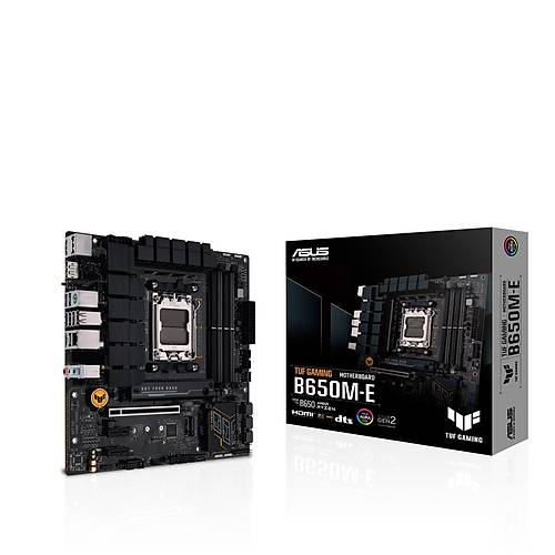 Asus TUF GAMING B650M-E Sc-Am5 B650 DDR5 6400Mhz 2xM2 2.5Gbit Aura RGB mATX AMD Anakart