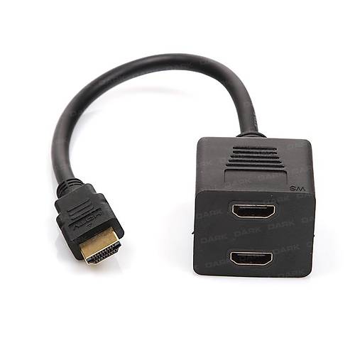 Dark DK-HD-AMX2F HDMI to 2 x HDMI Erkek-Dii HDMI Grnt oklayc