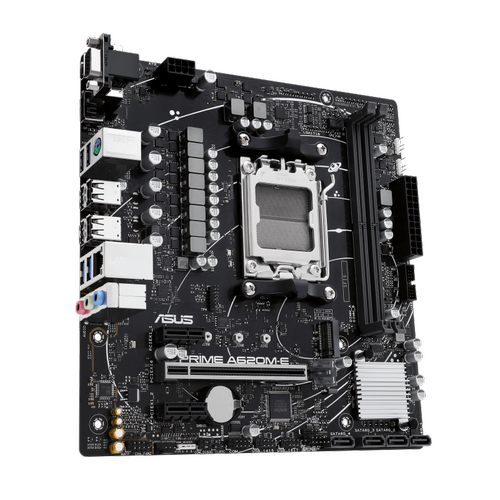 Asus PRIME A620M-E-CSM Sc-AM5 A620 DDR5 6400Mhz M.2 AURA RGB mATX AMD Anakart
