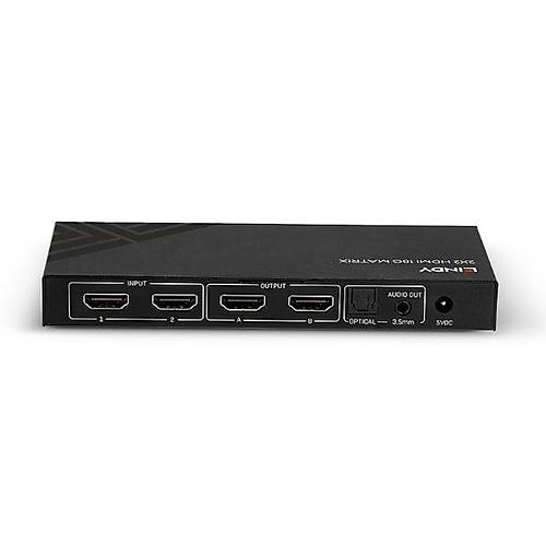 Lindy LIN-38302 2 Giri 2 k 18G 4K 60Hz 8Bit HDMI Matrix Kumandal Switch