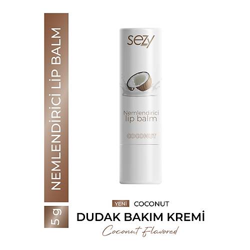 Sezy Hindistan Cevizi Aromal Nemlendirici Lip Balm 5 gr  Doal & Besleyici Dudak Bakm