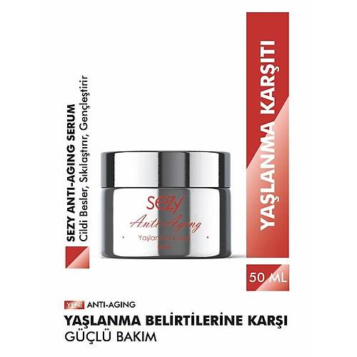 SEZY Anti-aging Yalanma Kart Krem - Krklklara Kar Gnlk Bakm (50ml)