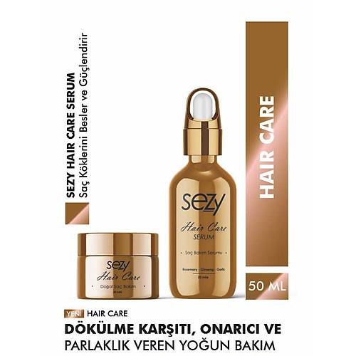 SEZY Hair Care Sa Bakm Seti  Onarc & Nemlendirici Gl Bakm Krem ve Serumu (2li Set)