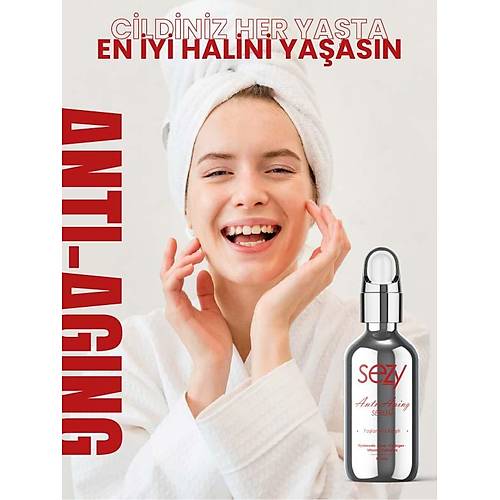 Sezy Anti-Aging Yalanma Kart Serum - Krklklara Kar Gnlk Bakm