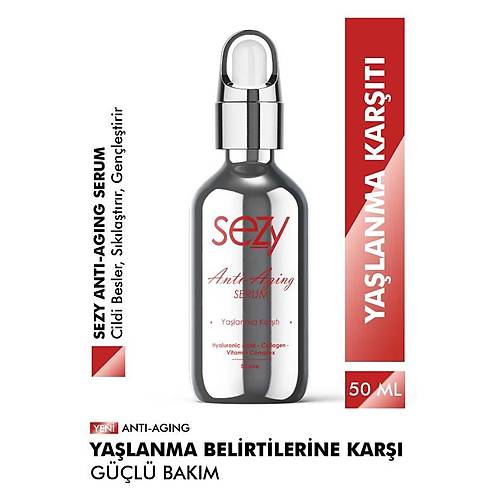 Sezy Anti-Aging Yalanma Kart Serum - Krklklara Kar Gnlk Bakm