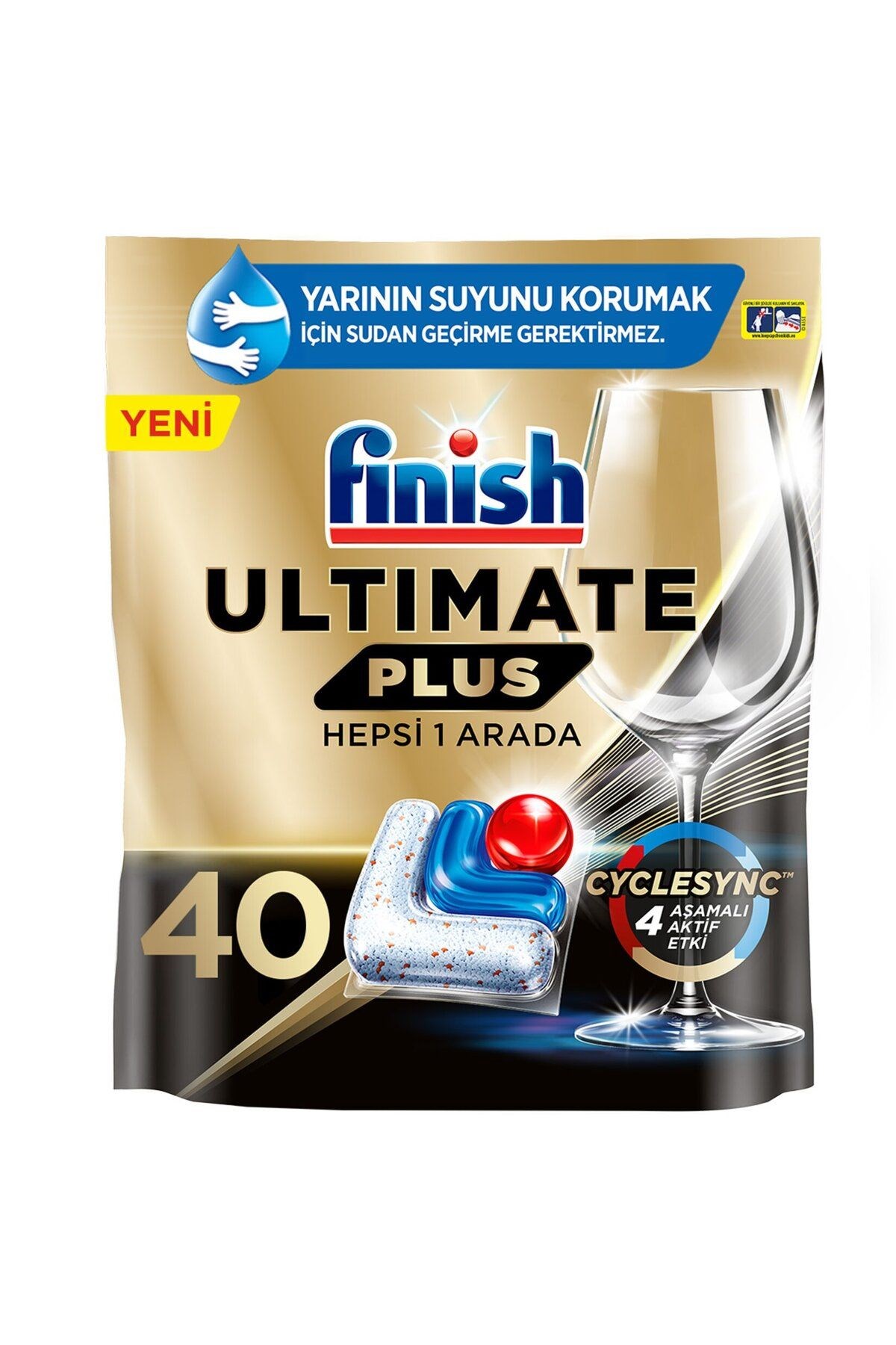 Finish Ultimate Plus Hepsi 1 Arada 40 Tablet 488g
