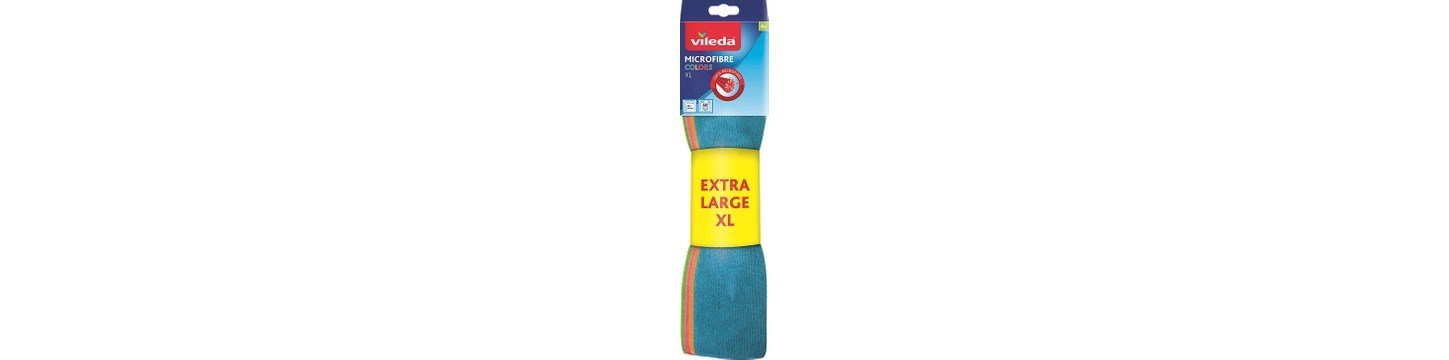 4'lü Mikrofiber Colors XL 36x34 Temizlik Bezi