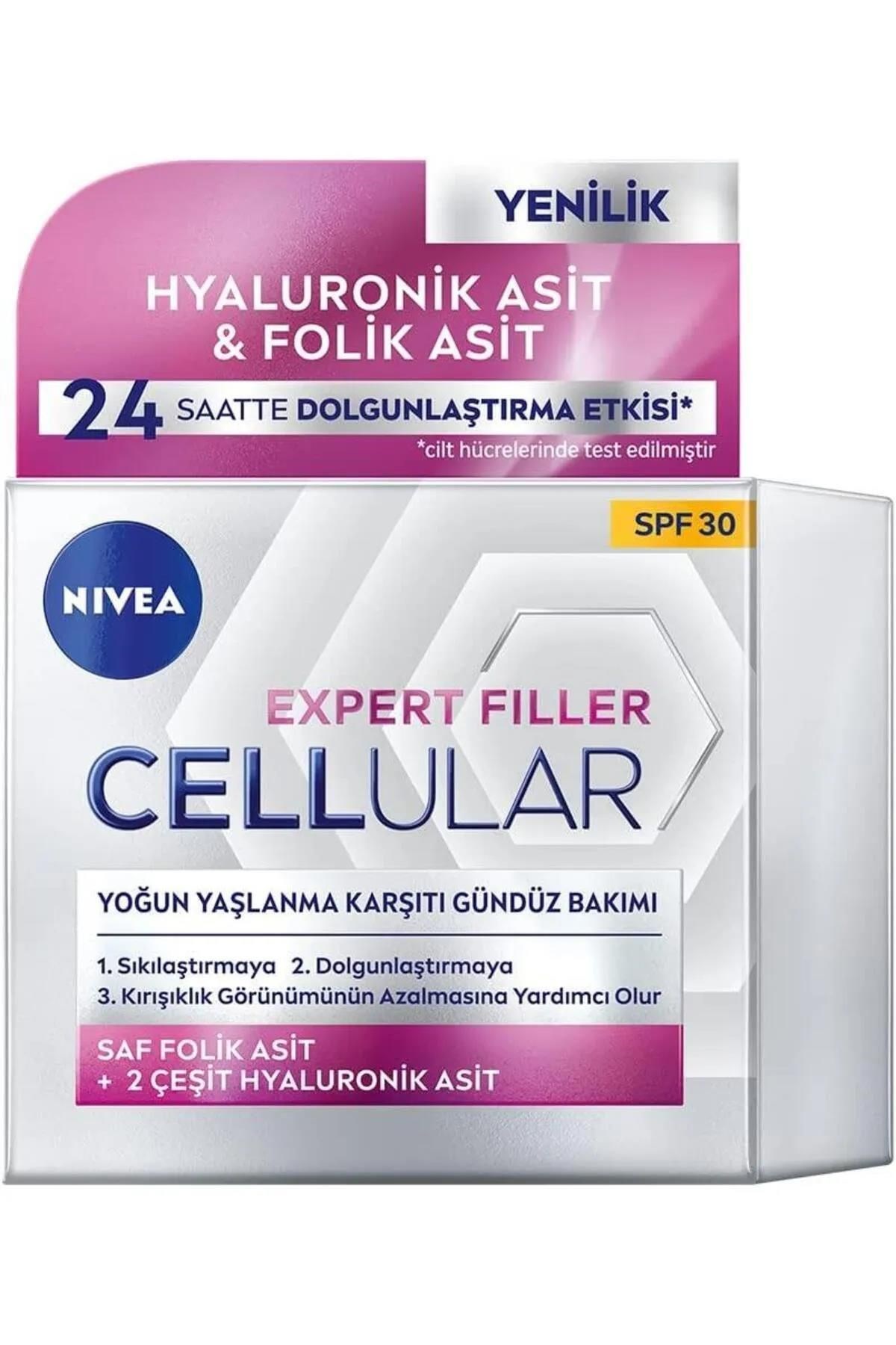 Nivea Expert Filler Cellular Yoğun Yaşlanma Karşıtı Gündüz Kremi SPF30 50 ml