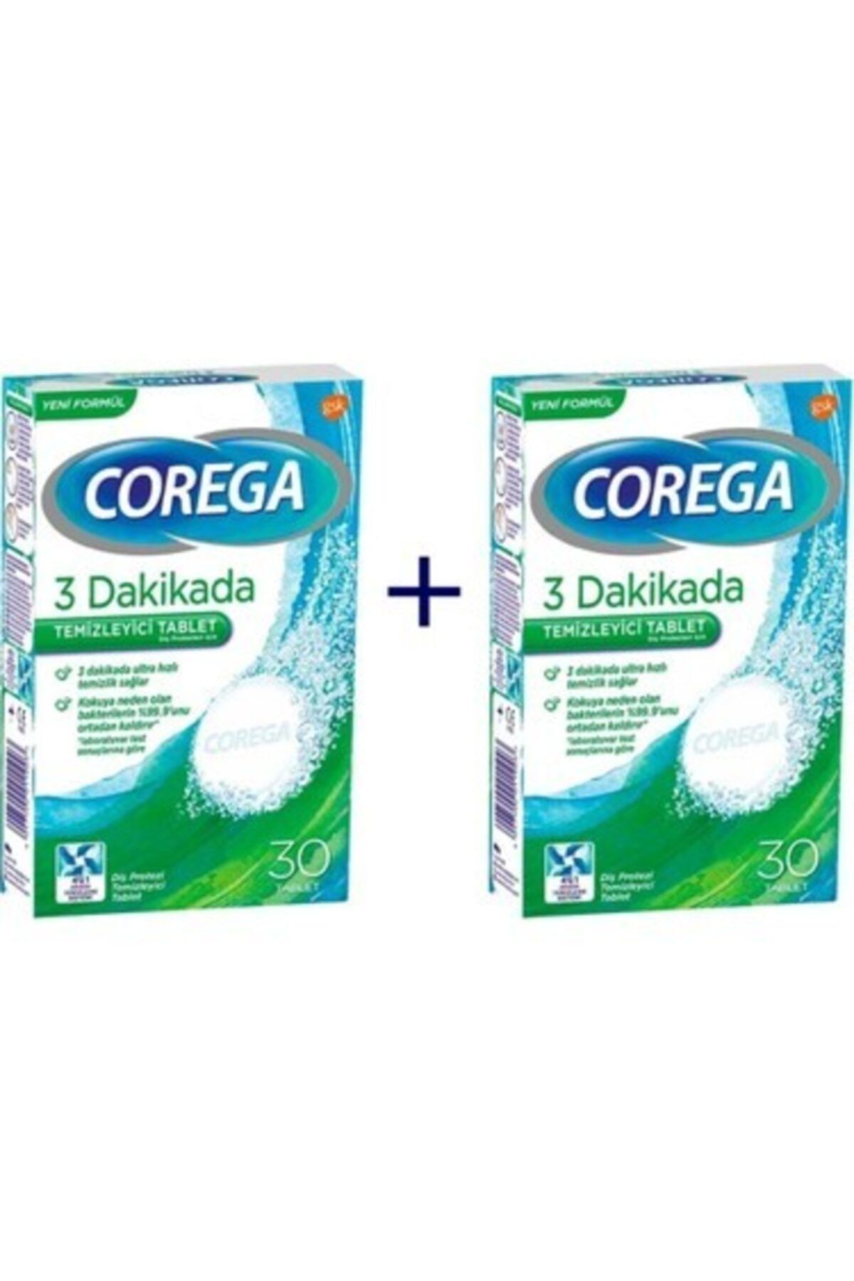 Corega Diş Protez Temizleyici 30 Tablet 2 Adet