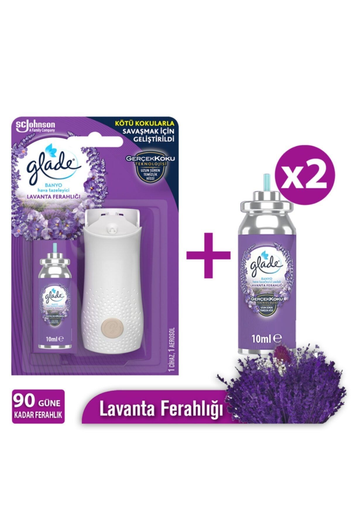Glade Banyo 10 ml Lavanta Ferahlığı Makine X2 Adet