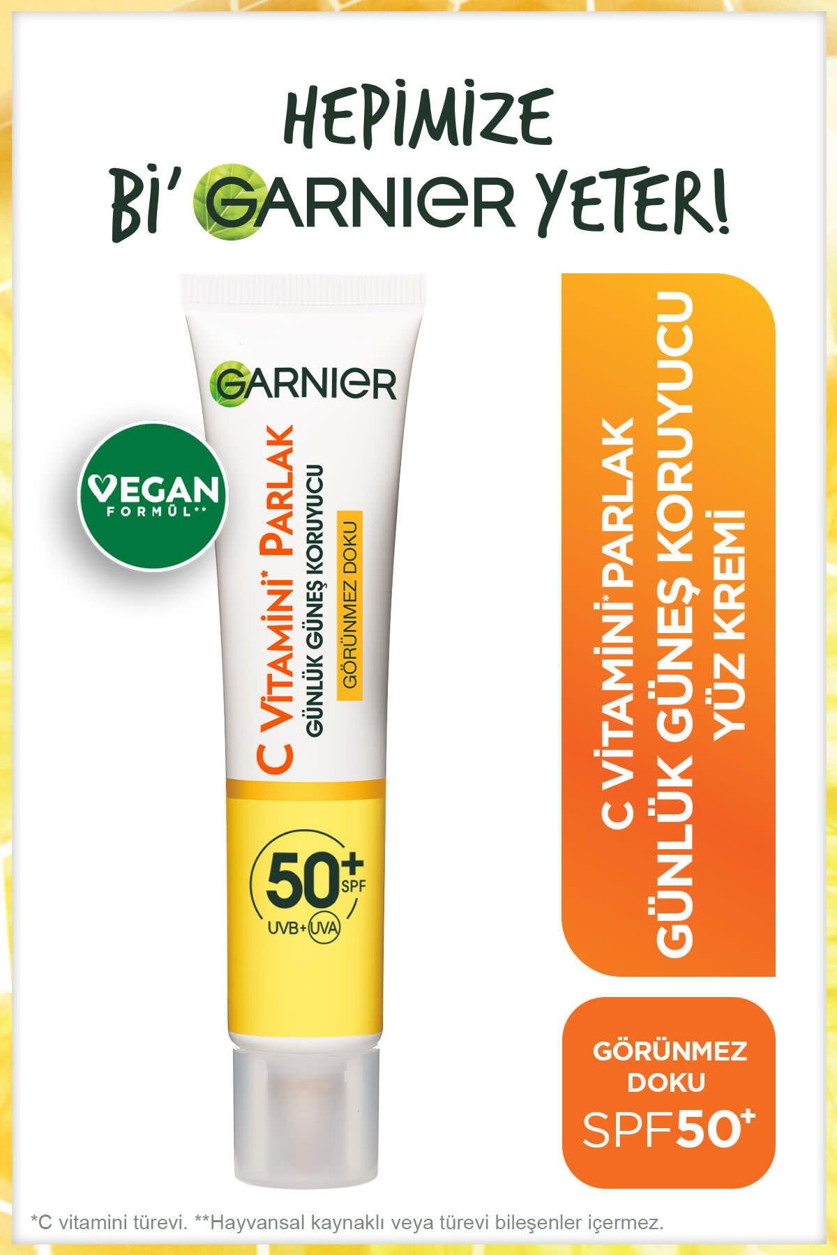 C Vitamini Günlük Güneş Koruyucu Fluid Yüz Kremi Görünmez Doku Spf50 40ml
