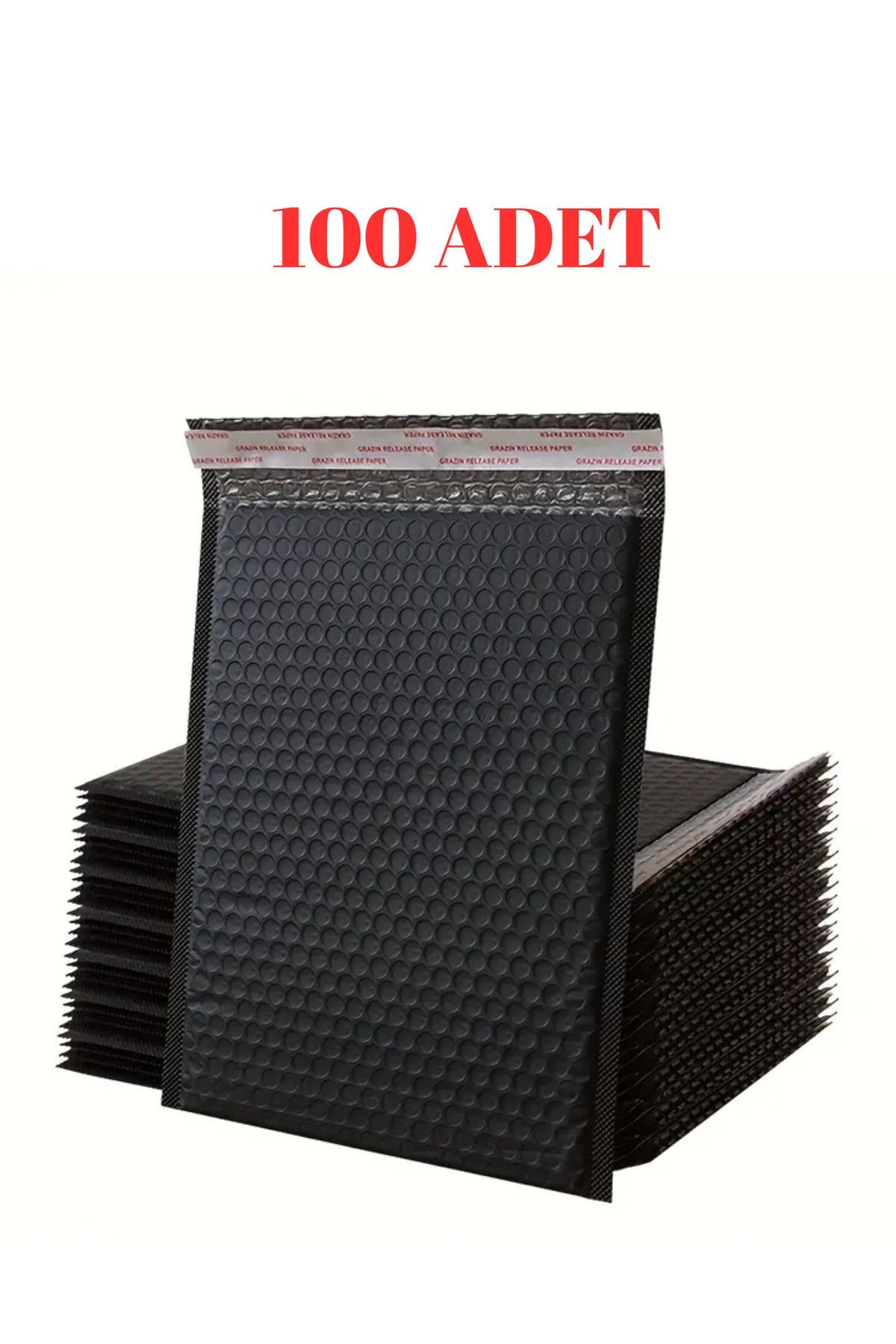 E- Ticaret İçin Pat Pat Balonlu Kargo Poşeti 100 Adet Su Geçirmez Kaplama 30x26+5 cm