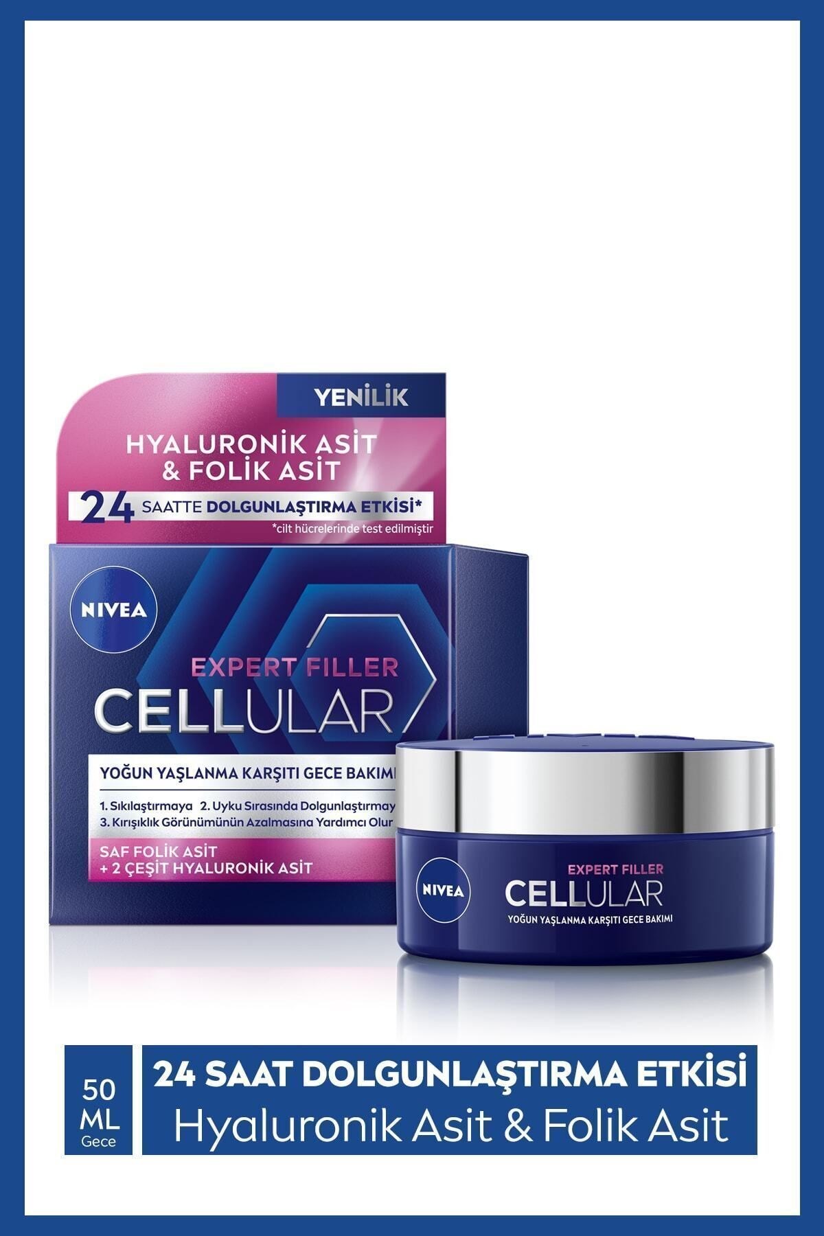 Cellular Expert Filler Yaşlanma Karşıtı Yüz Gece Kremi 50ml,hyaluronik Asit