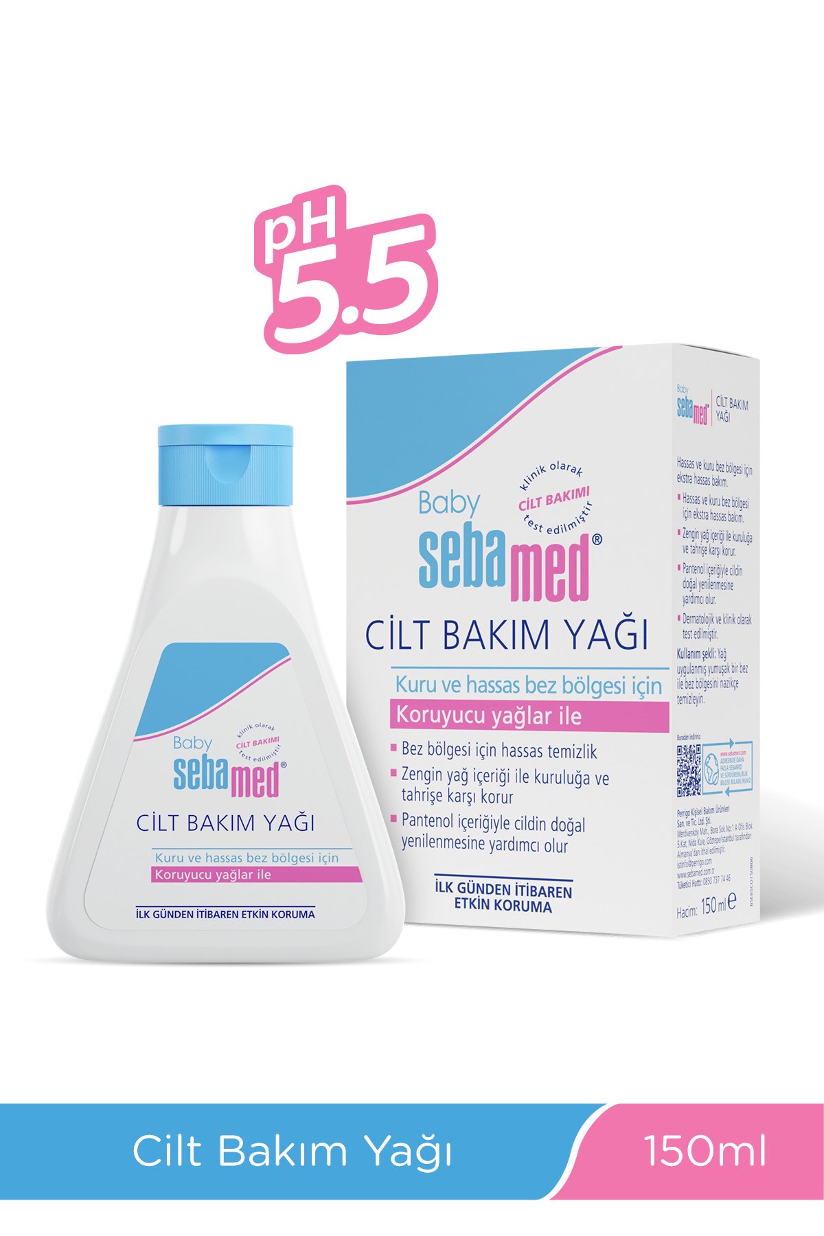 Baby Yatıştırıcı Etkili Kuruluk ve Tahrişe Karşı Etkili Bebek Yağı 150 ml