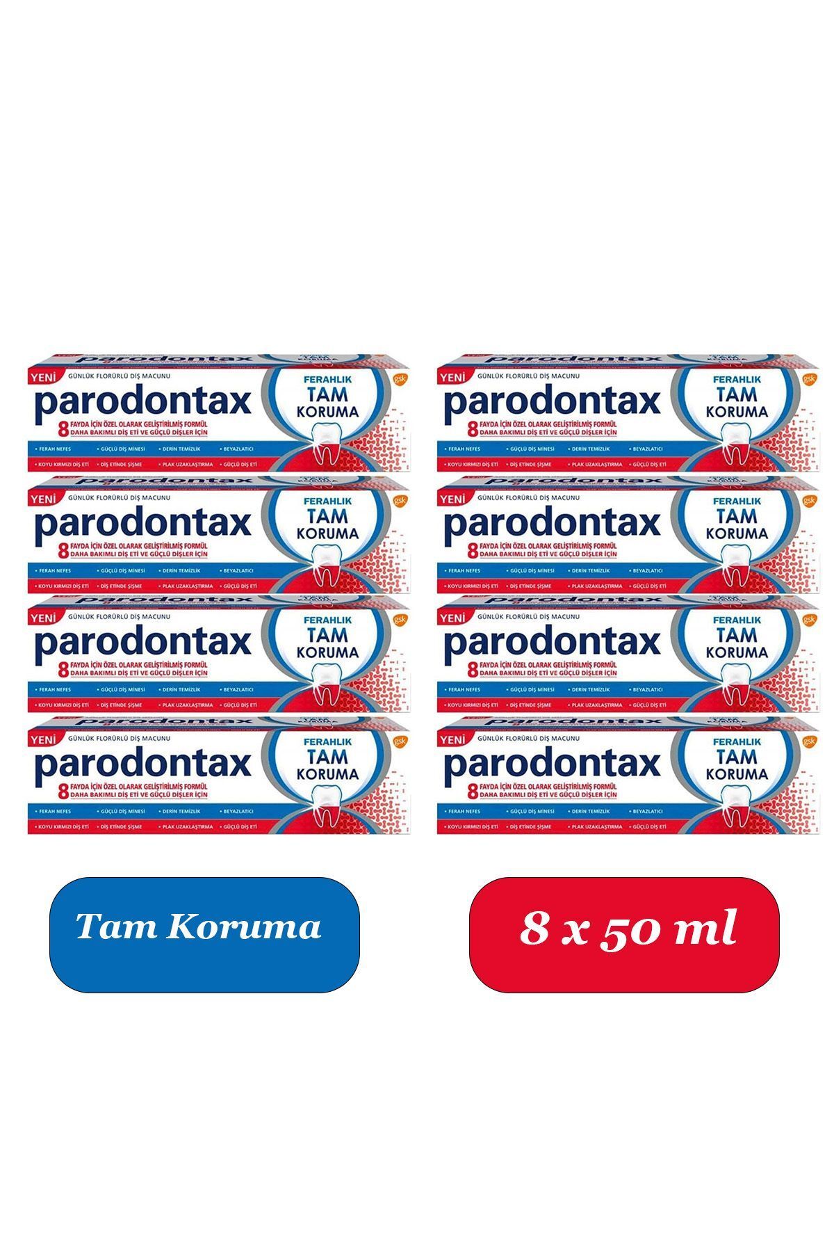 Sensodyne Tam Koruma Ferahlık 50 ml X 8 Adet