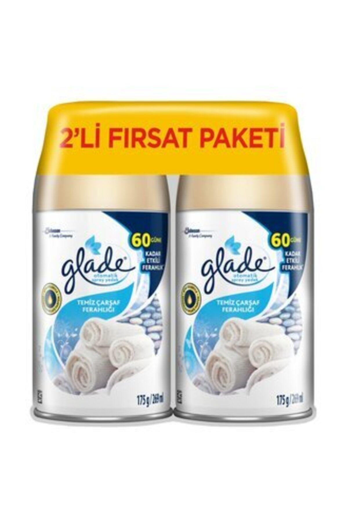 Glade Sprey Yedek Temiz Çarşaf Ferahlığı 269 ml X2 Adet
