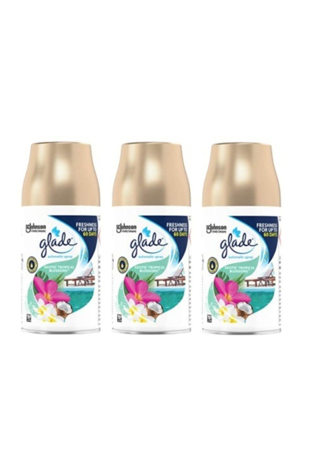 Glade Otomatik Sprey Oda Kokusu Yedek Tropikal Floral 3 X 269 Ml