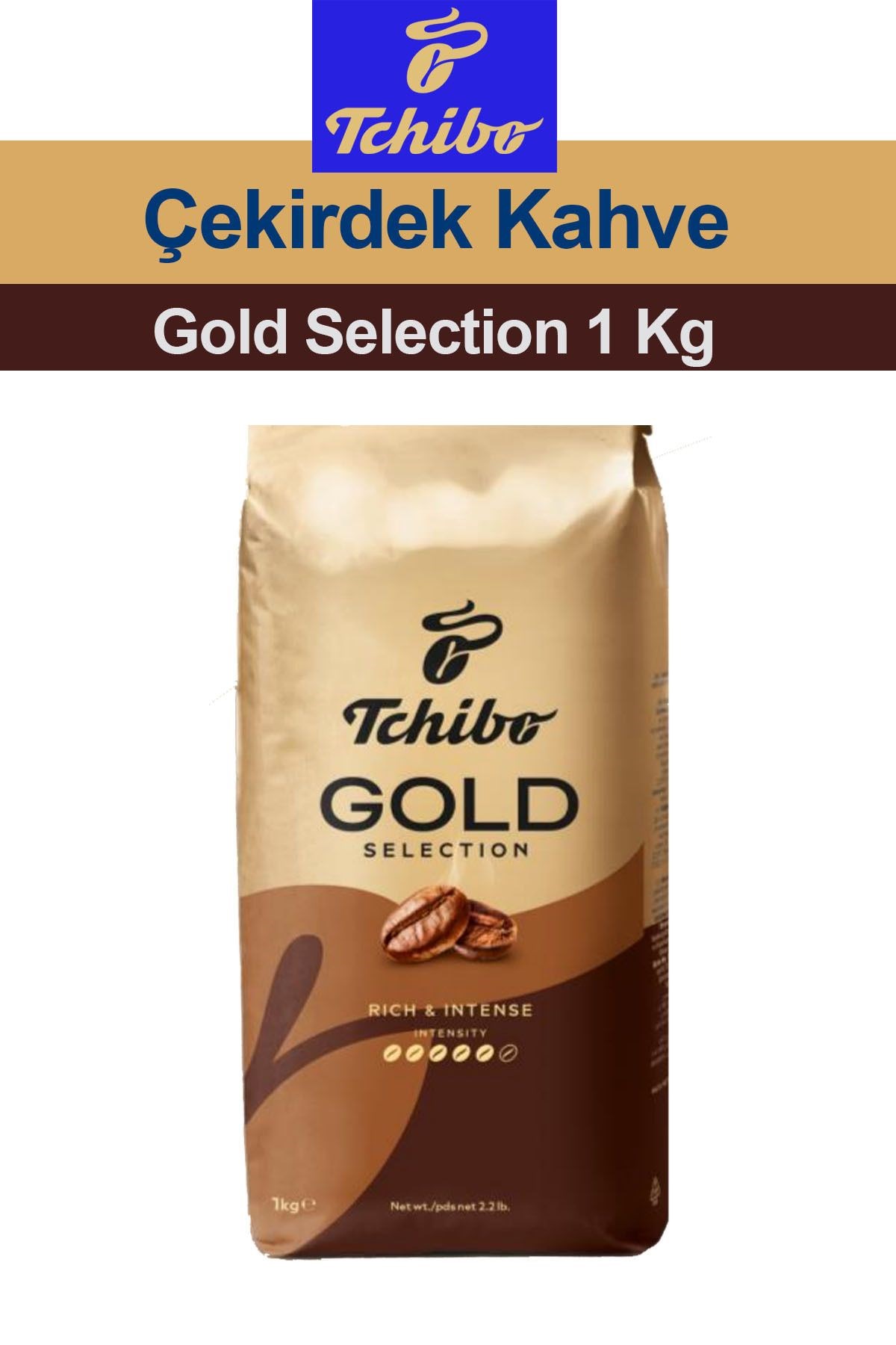 Tchibo Yeni Gold Selection 1000 gr Çekirdek Kahve