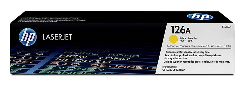 HP 126A (CE312A ) Sarı Orijinal Toner 1000 Sayfa
