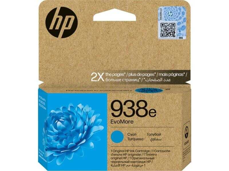HP 938e Mavi Orijinal Yüksek Kapasite Mürekkep Kartuş (4S6X9PE)