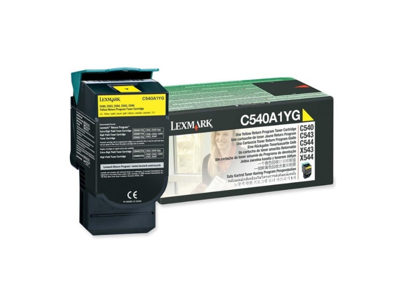Lexmark C540A2YG Sarı Orijinal Toner - 6000 Sayfa