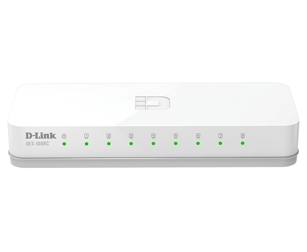 D-Link DL-DES-1008C/E 8 Port 10/100 Base-T Yönetilemez Switch