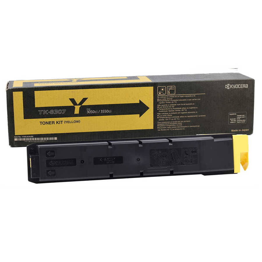 Kyocera TK-8307 Orijinal Sarı Fotokopi Toner 15.000 Sayfa
