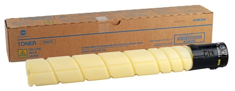 Konica Minolta TN-321Y Sarı Orijinal Toner 25.000 Sayfa