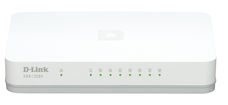 D-Link DL-DGS-1008A/E 8 Port 10/100/1000 Base-T Gigabit Yönetilemez Switch