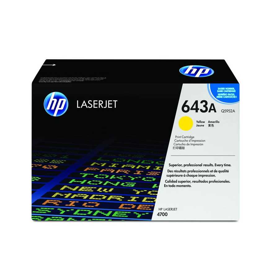 HP 643A Q5952A Sarı Orijinal Toner 10.000 Sayfa