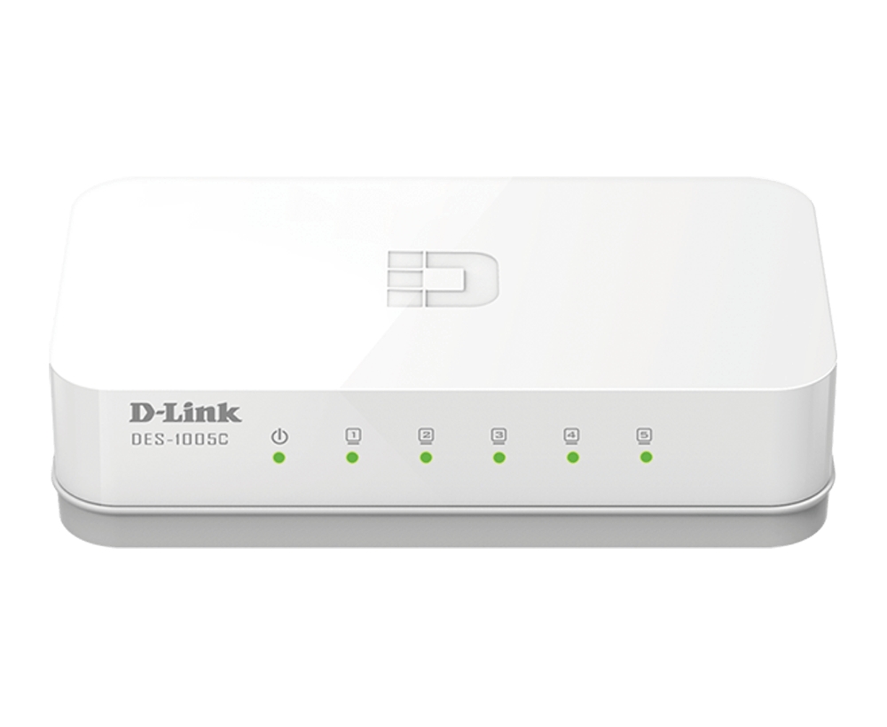 D-LINK DL-DES-1005C/E 5 Port 10/100 Base-T Yönetilemez Switch