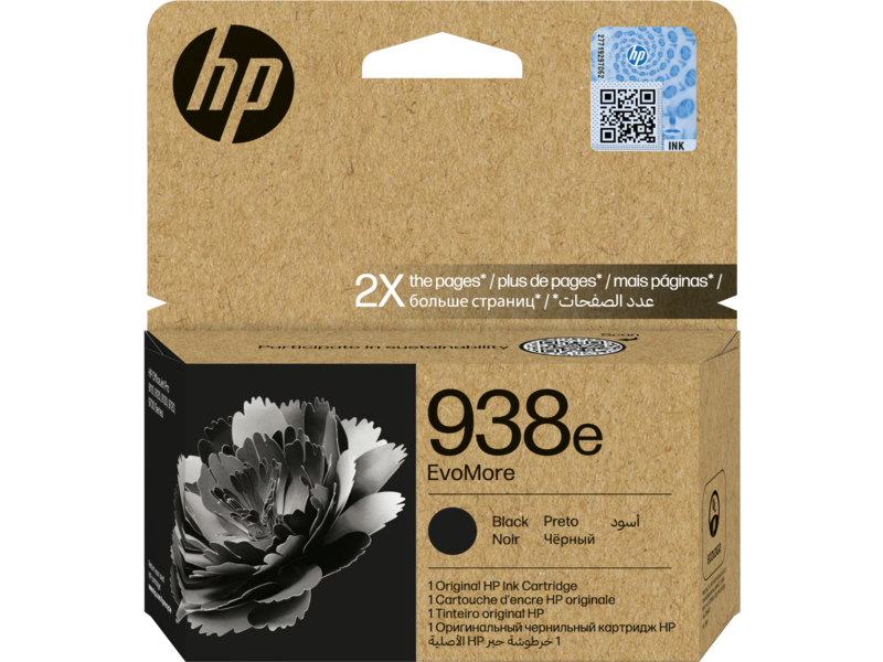 HP 938e Siyah Orijinal Yüksek Kapasite Mürekkep Kartuş (4S6Y2PE)