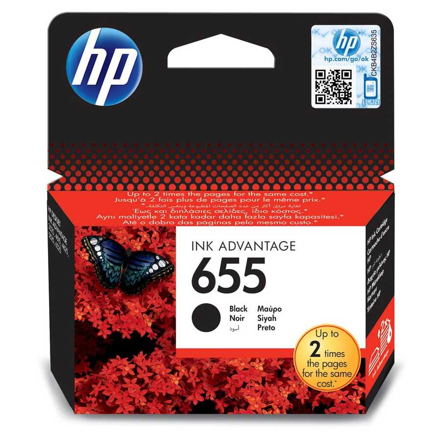 Hp 655 CZ109AE Siyah Orijinal Kartuş 550 Sayfa