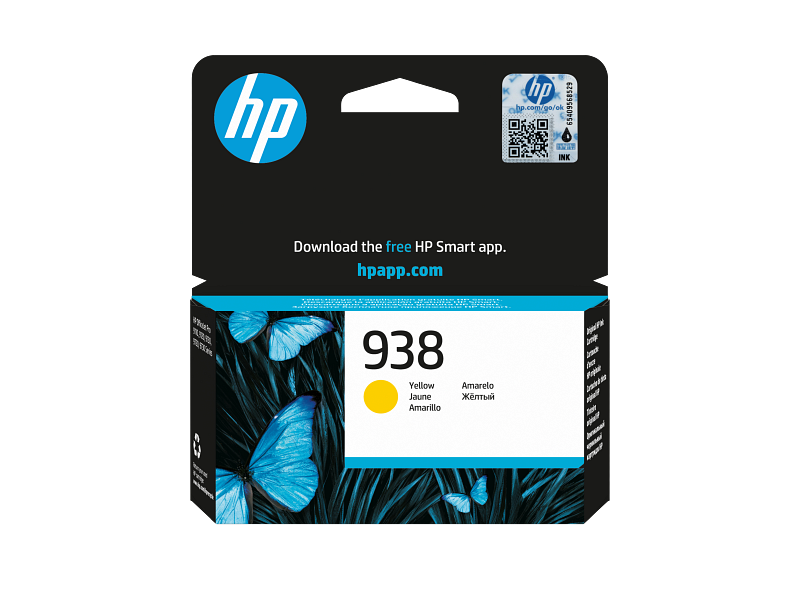 HP 938 Sarı Orijinal Mürekkep Kartuş (4S6X7PE)