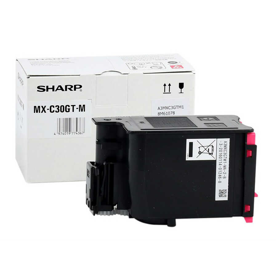 Sharp MX-C30GTMA Kırmızı Orijinal Toner | 10.000 Sayfa Magenta