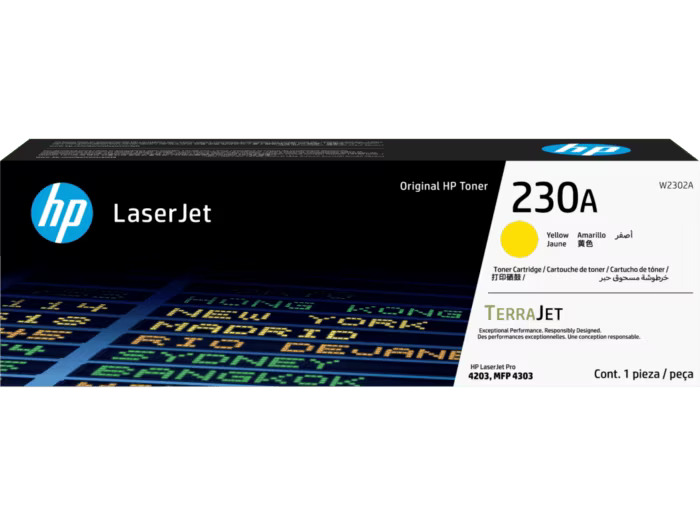 HP W2302A (230A) Sarı Orijinal Lazer Toner