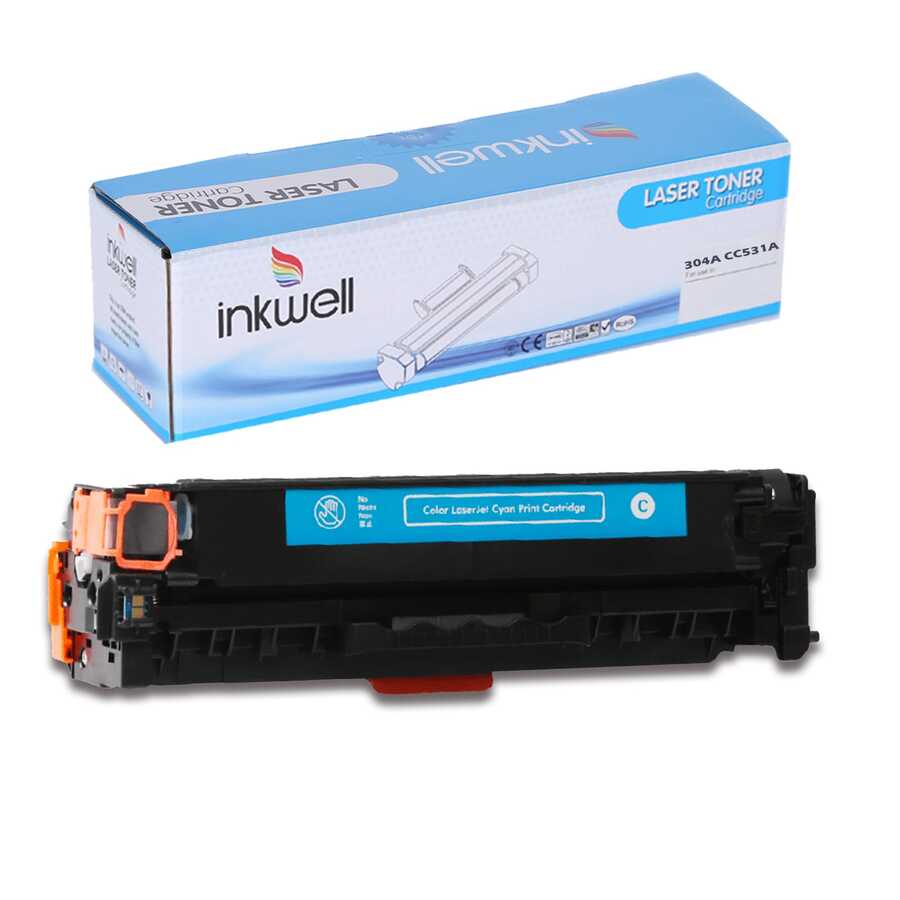 HP CC531A / CE411A / CF381A Mavi Muadil Lazer Toner - 4.400 Sayfa