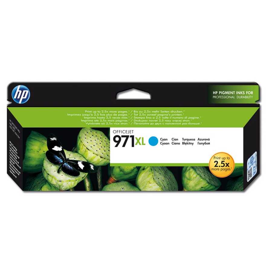 HP 971XL Mavi Yüksek Kapasiteli Orijinal Kartuş CN626AE