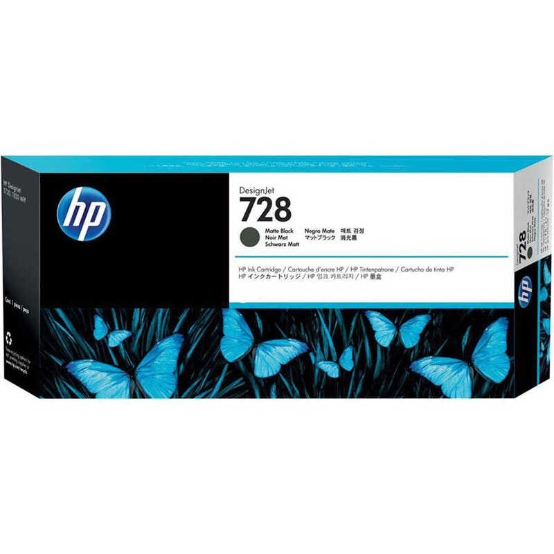 HP 728 3WX25A Mat Siyah Orijinal Kartuş 130ml
