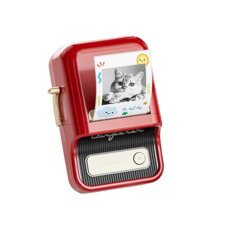 Niimbot B21 PRO Kırmızı Termal Etiket Yazıcı (300 DPI)