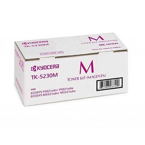 Kyocera TK-5230M K�rm�z� Orijinal Toner � 2.200 Sayfa Kapasite